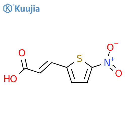 (2E)-3-(5-nitrothiophen-2-yl)prop-2-enoic Acid structure