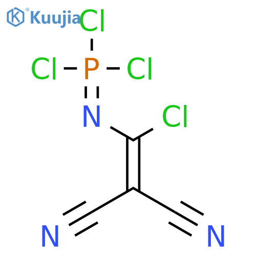 Phosphorimidic trichloride, (1-chloro-2,2-dicyanoethenyl)- structure
