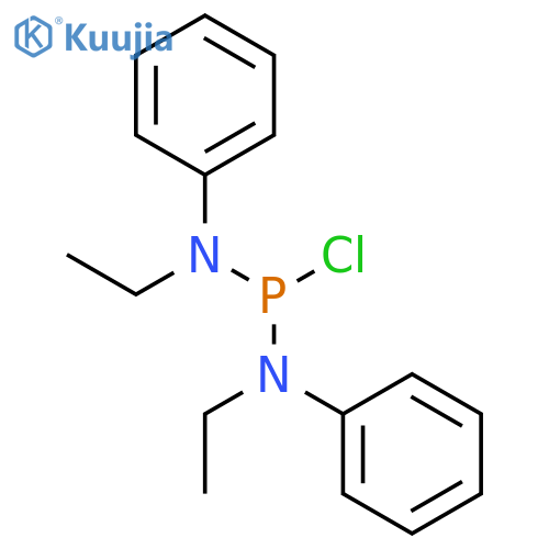 Phosphorodiamidous chloride, N,N'-diethyl-N,N'-diphenyl- structure