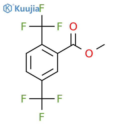 benzoic acid, 2,5-bis(trifluoromethyl)-, methyl ester structure