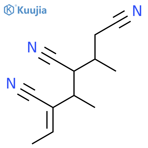 5-Heptene-1,3,5-tricarbonitrile, 2,4-dimethyl- structure