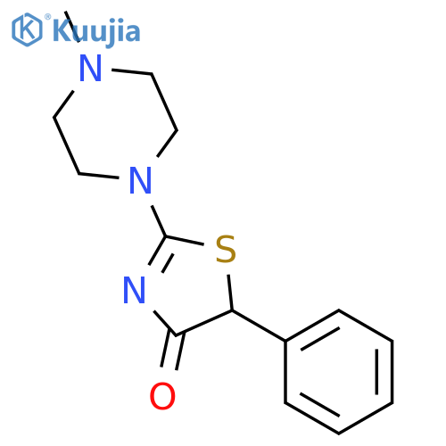 2-(4-methylpiperazin-1-yl)-5-phenyl-1,3-thiazol-4(5H)-one structure