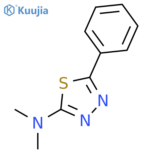 1,3,4-Thiadiazol-2-amine, N,N-dimethyl-5-phenyl- structure