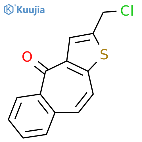 4H-Benzo[4,5]cyclohepta[1,2-b]thiophen-4-one, 2-(chloromethyl)- structure