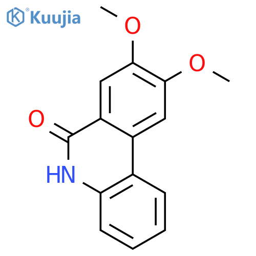 6(5H)-Phenanthridinone, 8,9-dimethoxy- structure