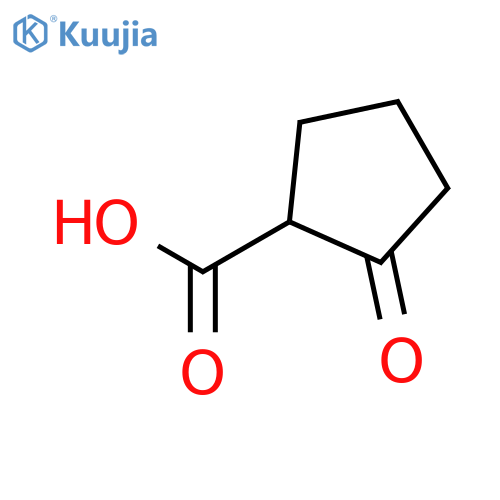 2-Oxocyclopentanecarboxylic acid structure