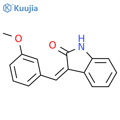 2H-INDOL-2-ONE, 1,3-DIHYDRO-3-[(3-METHOXYPHENYL)METHYLENE]-, (3E)- structure