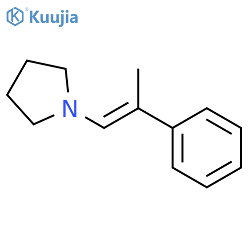 Pyrrolidine, 1-(2-phenyl-1-propenyl)- structure
