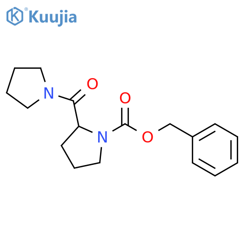 (S)-Benzyl 2-(pyrrolidine-1-carbonyl)pyrrolidine-1-carboxylate structure