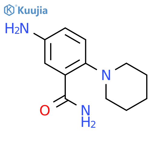 Benzamide,5-amino-2-(1-piperidinyl)- structure