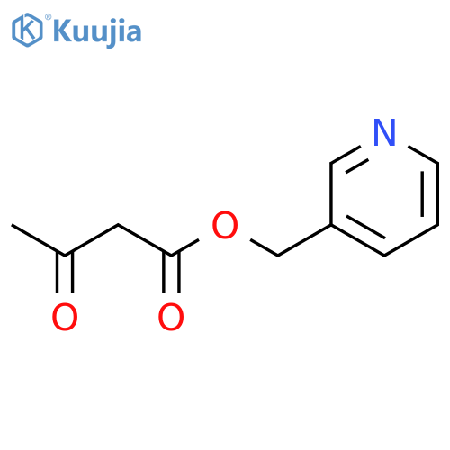 Butanoic acid, 3-oxo-, 3-pyridinylmethyl ester structure