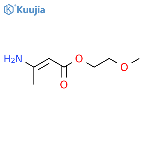 2-Butenoic acid,3-amino-, 2-methoxyethyl ester structure