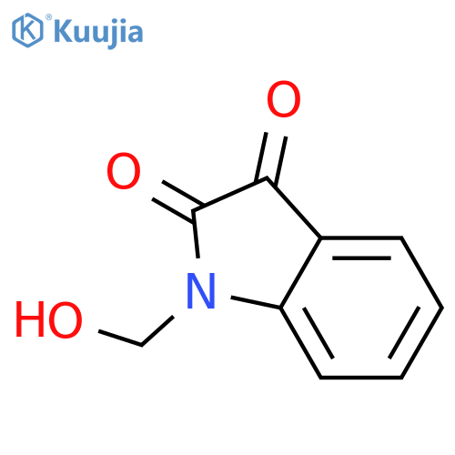 1-(hydroxymethyl)-2,3-dihydro-1H-indole-2,3-dione structure