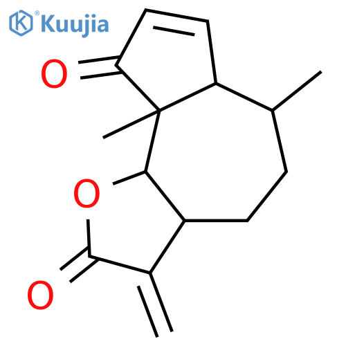 Azuleno[4,5-b]furan-2,9-dione,3,3a,4,5,6,6a,9a,9b-octahydro-6,9a-dimethyl-3-methylene-, (3aS,6S,6aR,9aR,9bR)- structure