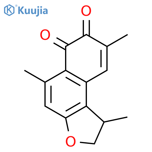 1,5,8-trimethyl-1,2-dihydronaphtho[2,1-b]furan-6,7-dione structure