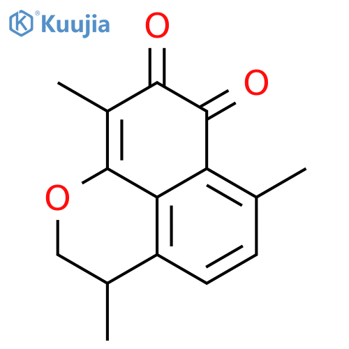 3,6,9-trimethyl-2,3-dihydrobenzo[de]chromene-7,8-dione structure