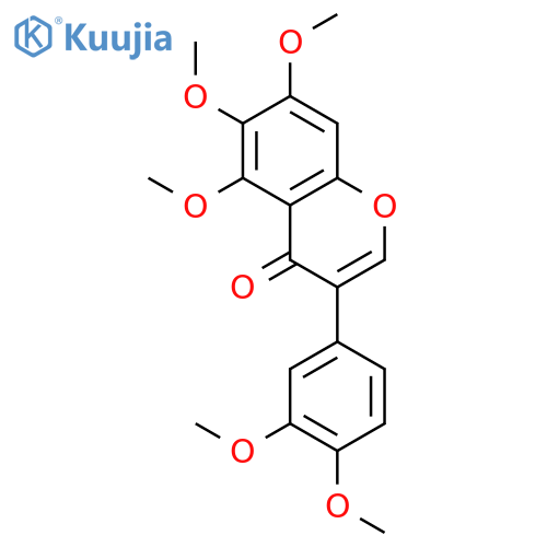 4H-1-Benzopyran-4-one, 3-(3,4-dimethoxyphenyl)-5,6,7-trimethoxy- structure