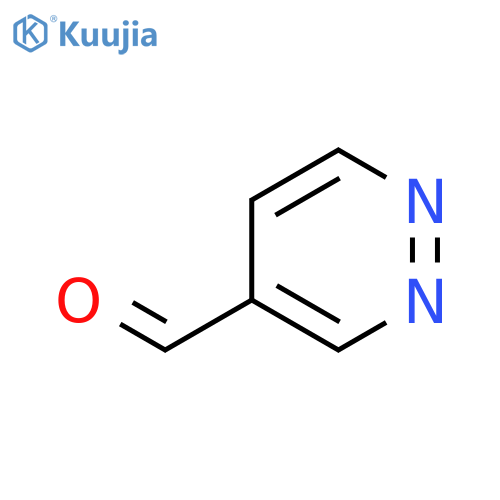Pyridazine-4-carbaldehyde structure