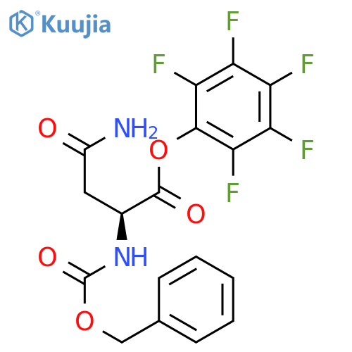 L-ASPARAGINE, N2-[(PHENYLMETHOXY)CARBONYL]-, PENTAFLUOROPHENYL ESTER structure