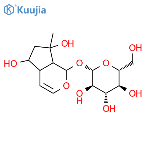 b-D-Glucopyranoside,1,4a,5,6,7,7a-hexahydro-5,7-dihydroxy-7-methylcyclopenta[c]pyran-1-yl structure