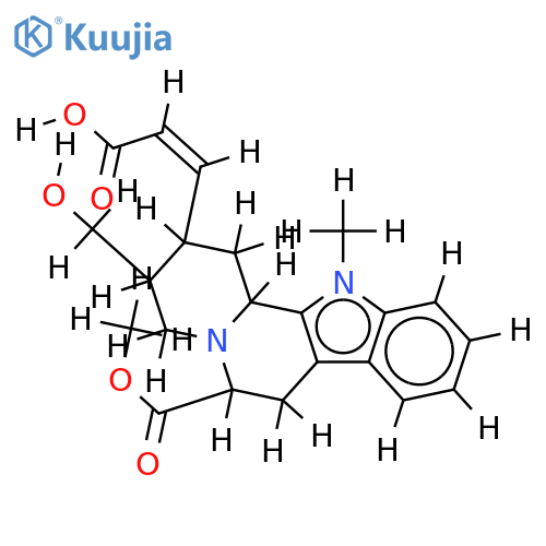 18-hydroxy-1-methyl-19-nor-coryn-16-ene-5,17-dicarboxylic acid 5-methyl ester structure