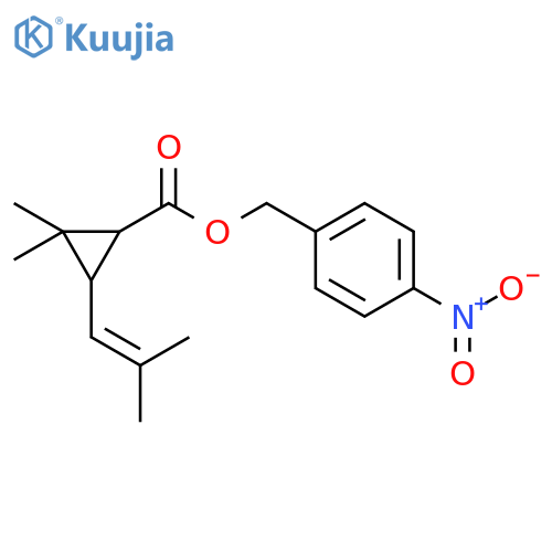 4-nitrobenzyl 2,2-dimethyl-3-(2-methylprop-1-en-1-yl)cyclopropanecarboxylate structure