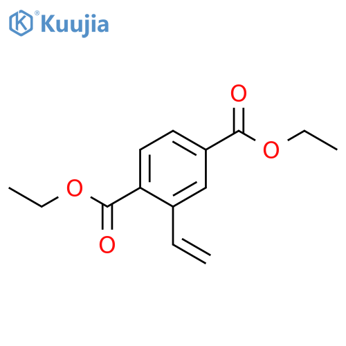 1,4-Benzenedicarboxylic acid, 2-ethenyl-, diethyl ester structure