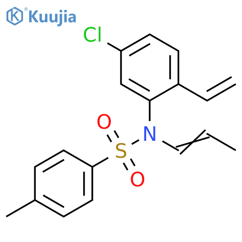 Benzenesulfonamide,N-(5-chloro-2-ethenylphenyl)-4-methyl-N-1-propenyl- structure