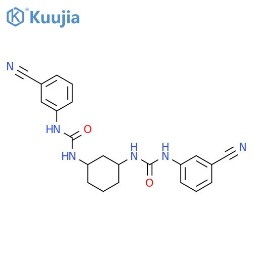 UREA, N,N''-1,3-CYCLOHEXANEDIYLBIS[N'-(3-CYANOPHENYL)- structure