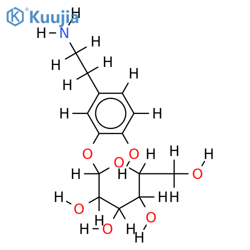 Dopamine 3-O-glucoside structure