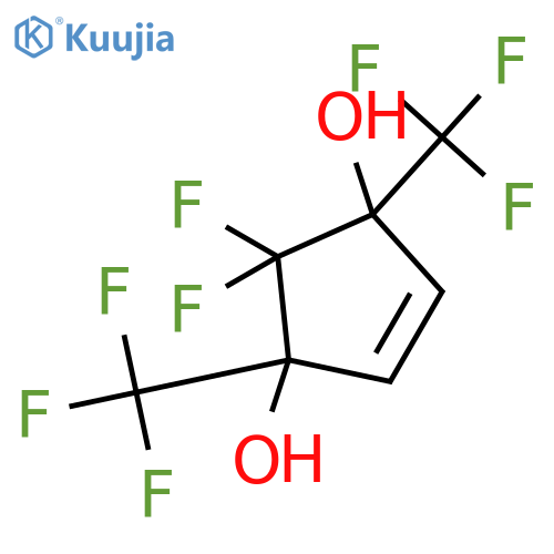 4-Cyclopentene-1,3-diol, 2,2-difluoro-1,3-bis(trifluoromethyl)- structure