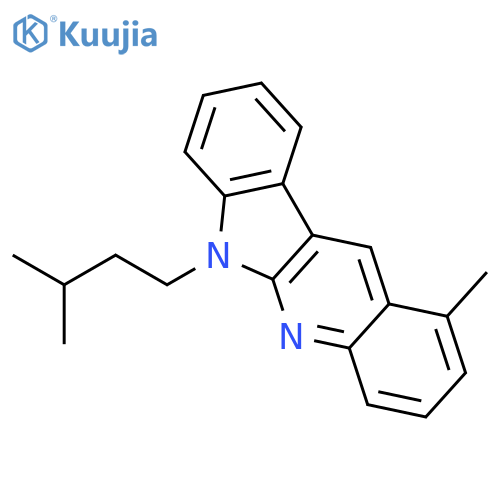 6H-Quinindoline, 1-methyl-6-(3-methylbutyl)- structure