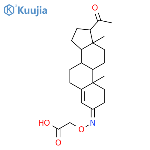 Progesterone 3-(O-carboxymethyl)oxime structure