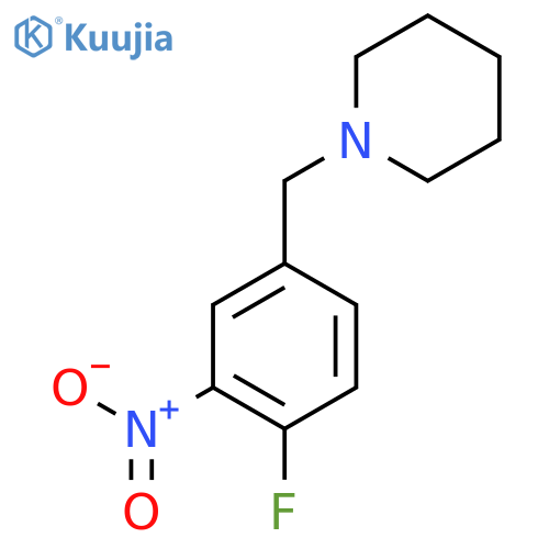 1-(4-Fluoro-3-nitrobenzyl)piperidine structure