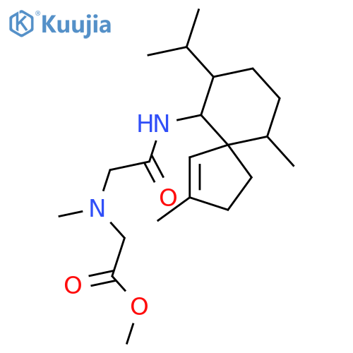 1-Spiroaxen-6-amine; (5S,6R,7S,10S)-form, N-[[(N-Methoxycarbonylmethyl)-N-methylamino]acetyl] structure