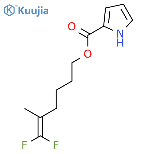 1H-PYRROLE-2-CARBOXYLIC ACID, 6,6-DIFLUORO-5-METHYL-5-HEXENYL ESTER structure