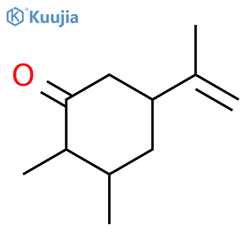 Cyclohexanone, 2,3-dimethyl-5-(1-methylethenyl)- structure