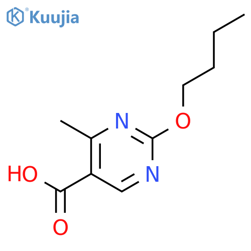 5-Pyrimidinecarboxylic acid, 2-butoxy-4-methyl- structure