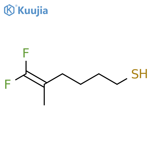 5-Hexene-1-thiol, 6,6-difluoro-5-methyl- structure