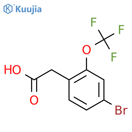2-[4-bromo-2-(trifluoromethoxy)phenyl]acetic acid structure