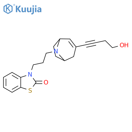 2(3H)-Benzothiazolone,3-[3-[3-(4-hydroxy-1-butynyl)-8-azabicyclo[3.2.1]oct-2-en-8-yl]propyl]- structure