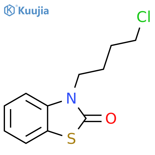 2(3H)-Benzothiazolone, 3-(4-chlorobutyl)- structure