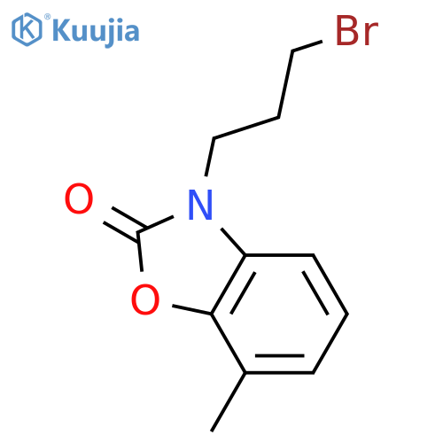 2(3H)-Benzoxazolone, 3-(3-bromopropyl)-7-methyl- structure
