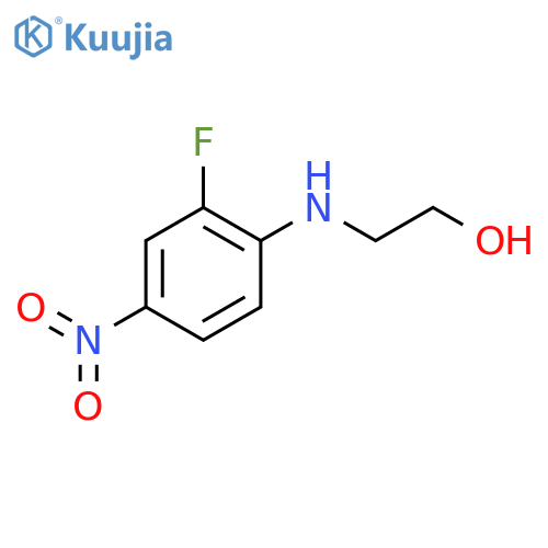 2-(2-Fluoro-4-nitrophenyl)aminoethan-1-ol structure