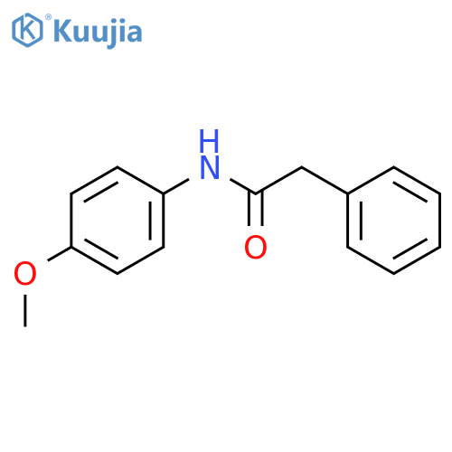 Benzeneacetamide, N-(4-methoxyphenyl)- structure