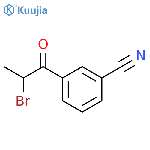 3-(2-bromo-1-oxopropyl)Benzonitrile structure