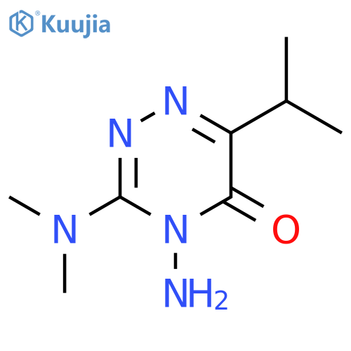 1,2,4-Triazin-5(4H)-one, 4-amino-3-(dimethylamino)-6-(1-methylethyl)- structure