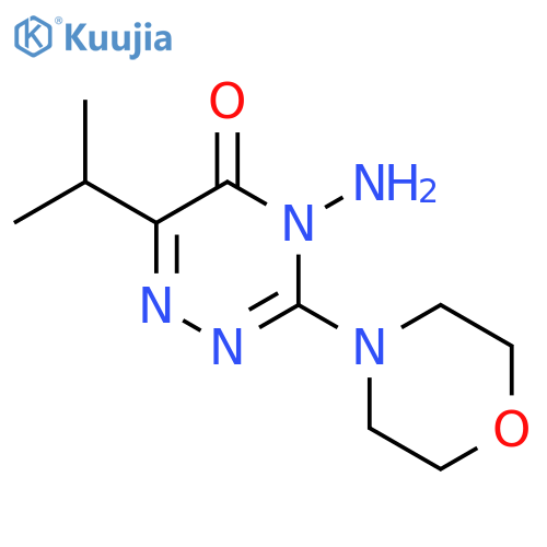 1,2,4-TRIAZIN-5(4H)-ONE, 4-AMINO-6-(1-METHYLETHYL)-3-(4-MORPHOLINYL)- structure