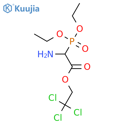 ACETIC ACID, AMINO(DIETHOXYPHOSPHINYL)-, 2,2,2-TRICHLOROETHYL ESTER structure