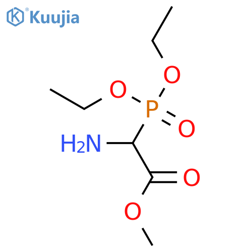 Acetic acid, amino(diethoxyphosphinyl)-, methyl ester structure